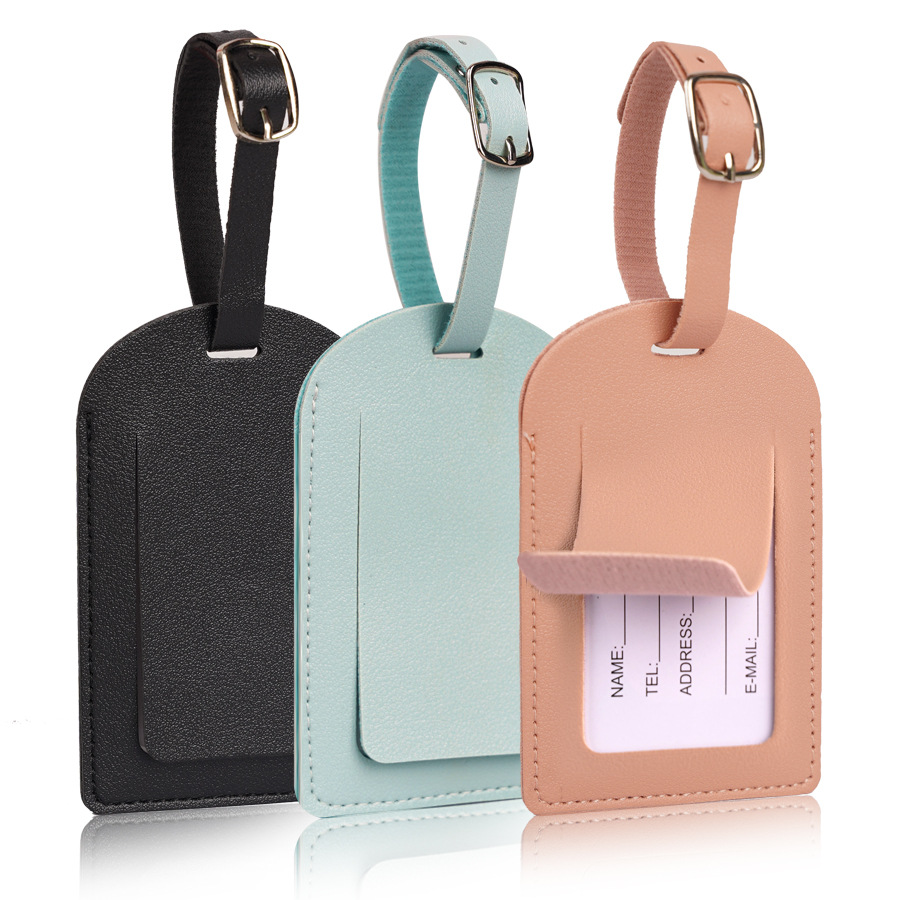 Travel Accessories Plane - Étiquettes de bagage en cuir PU