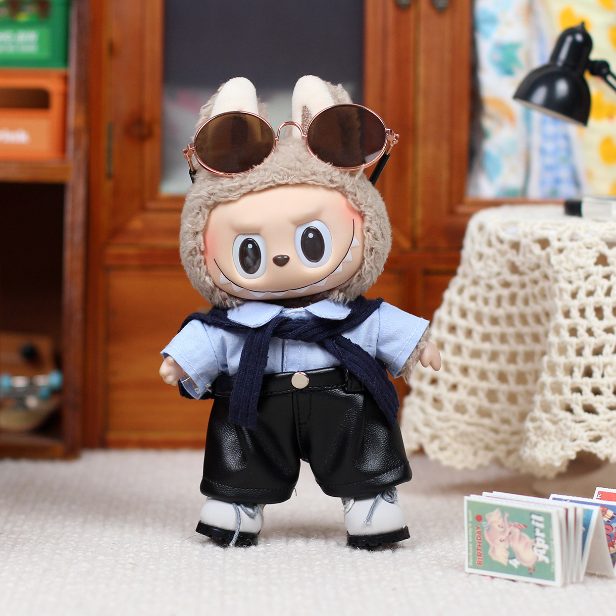 Travel Accessories With Kids - Vêtements en peluche pour Labubu V2