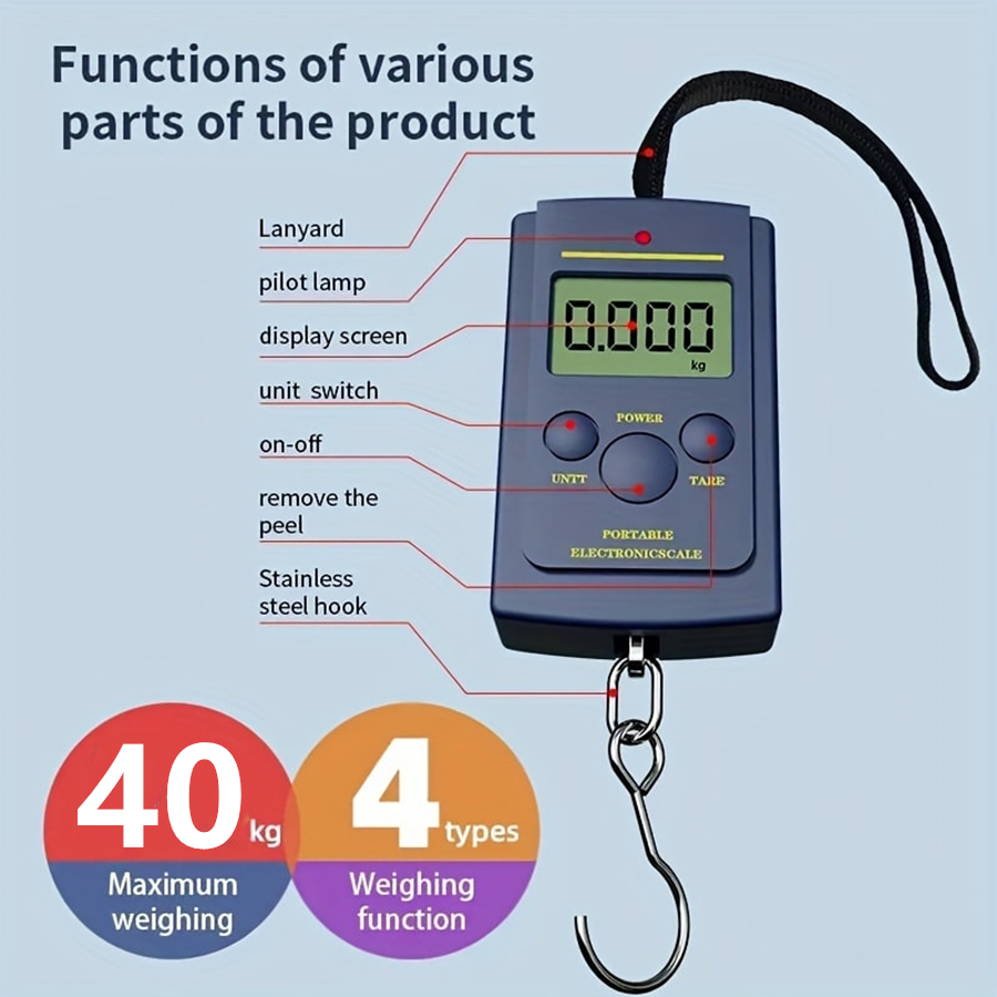 Travel Accessories Electronics - 40kg multifonctionnel Mini électronique numérique Portable