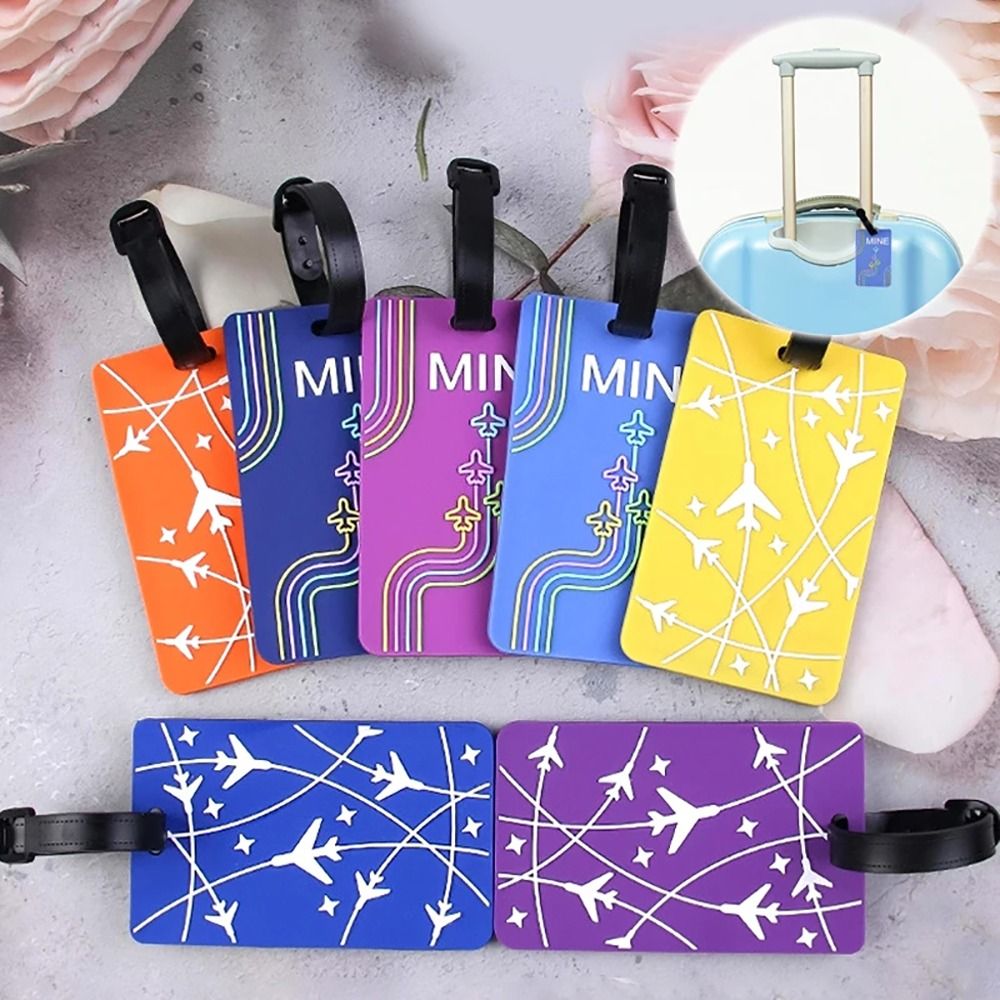 Travel Accessories Plane - Colle en Silicone pour valise, porte-adresse