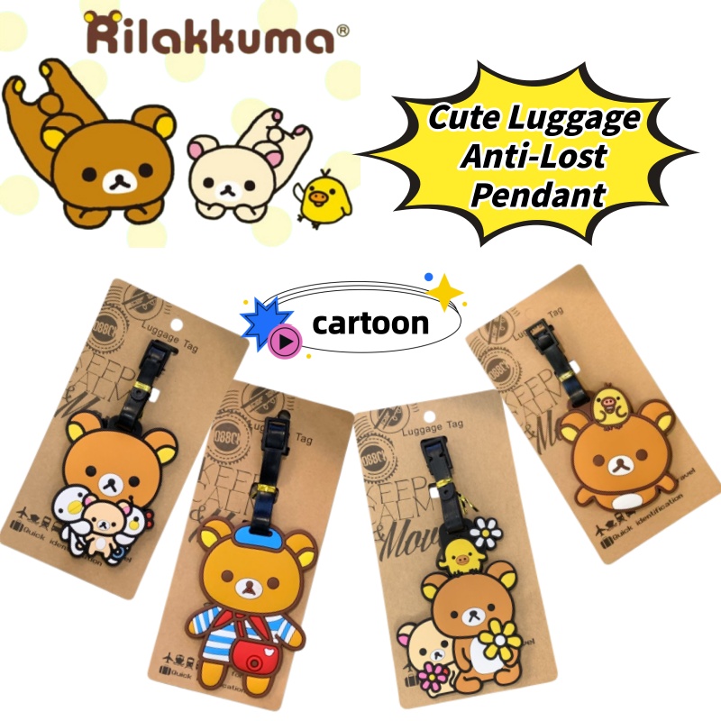 Travel Accessories Organizer - Étiquette de bagage personnalisée créative Rilakkuma,