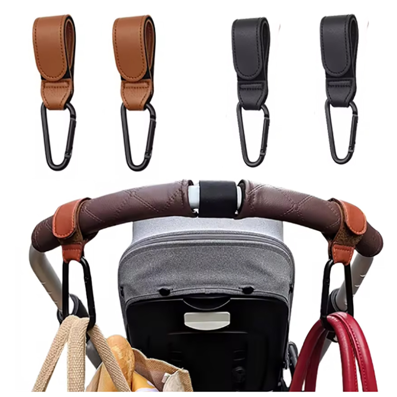 Travel Accessories For 6 Year Old - Crochet de poussette en cuir PU
