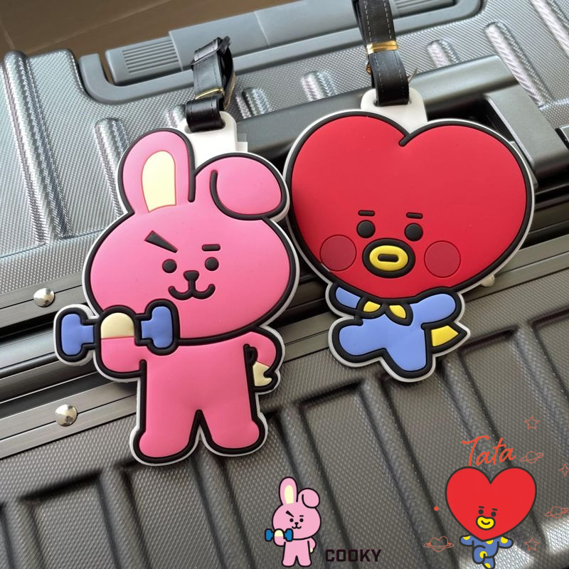 Travel Accessories Organizer - Porte-clés mignon BT21, étiquette à bagages