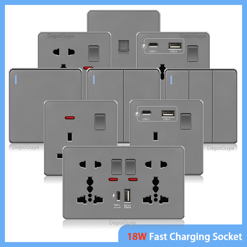 Travel Accessories Uk - UK 13A avec USB type-c 18W