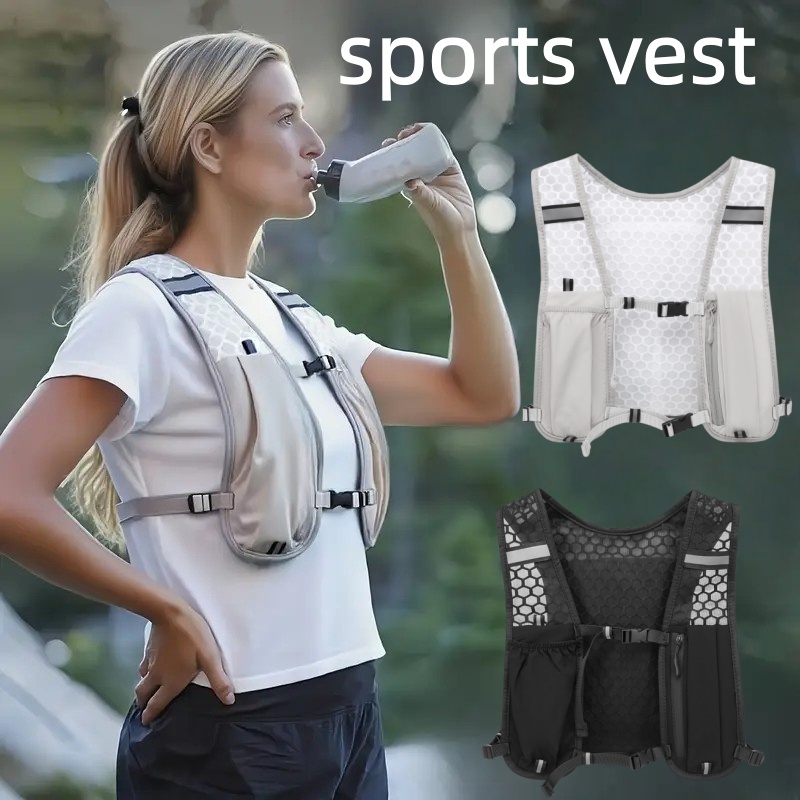 Hydration Pack Backpack - Gilet de course unisexe résistant à