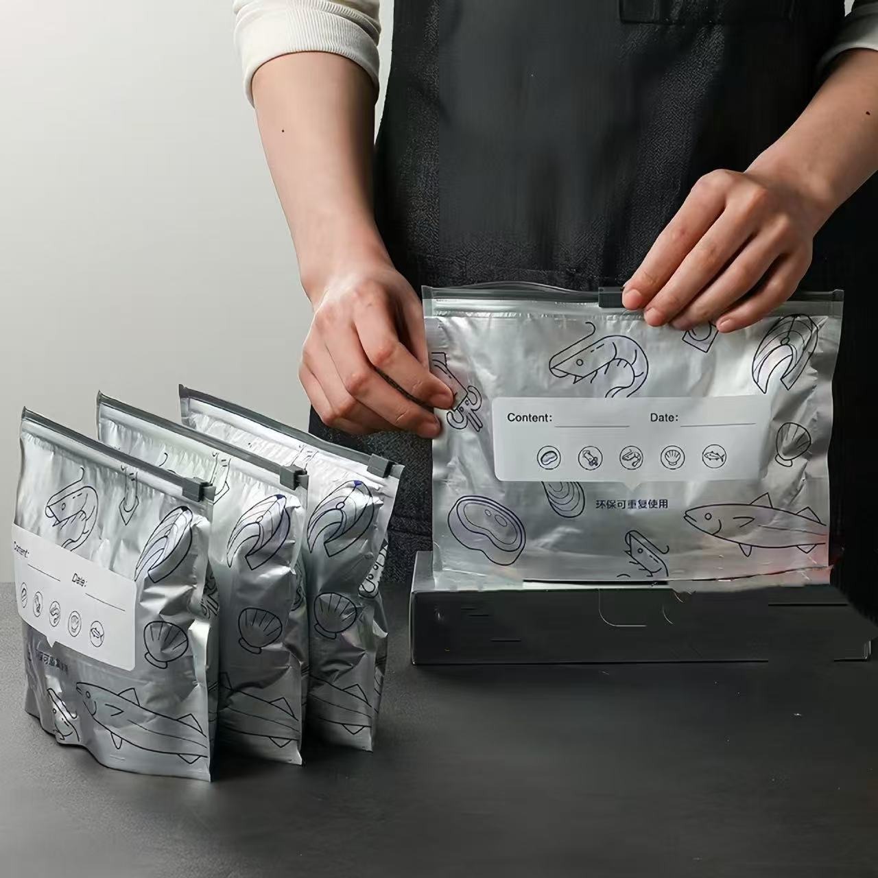 Reusable Zip Bag - ​ Sacs de congélation réutilisables en