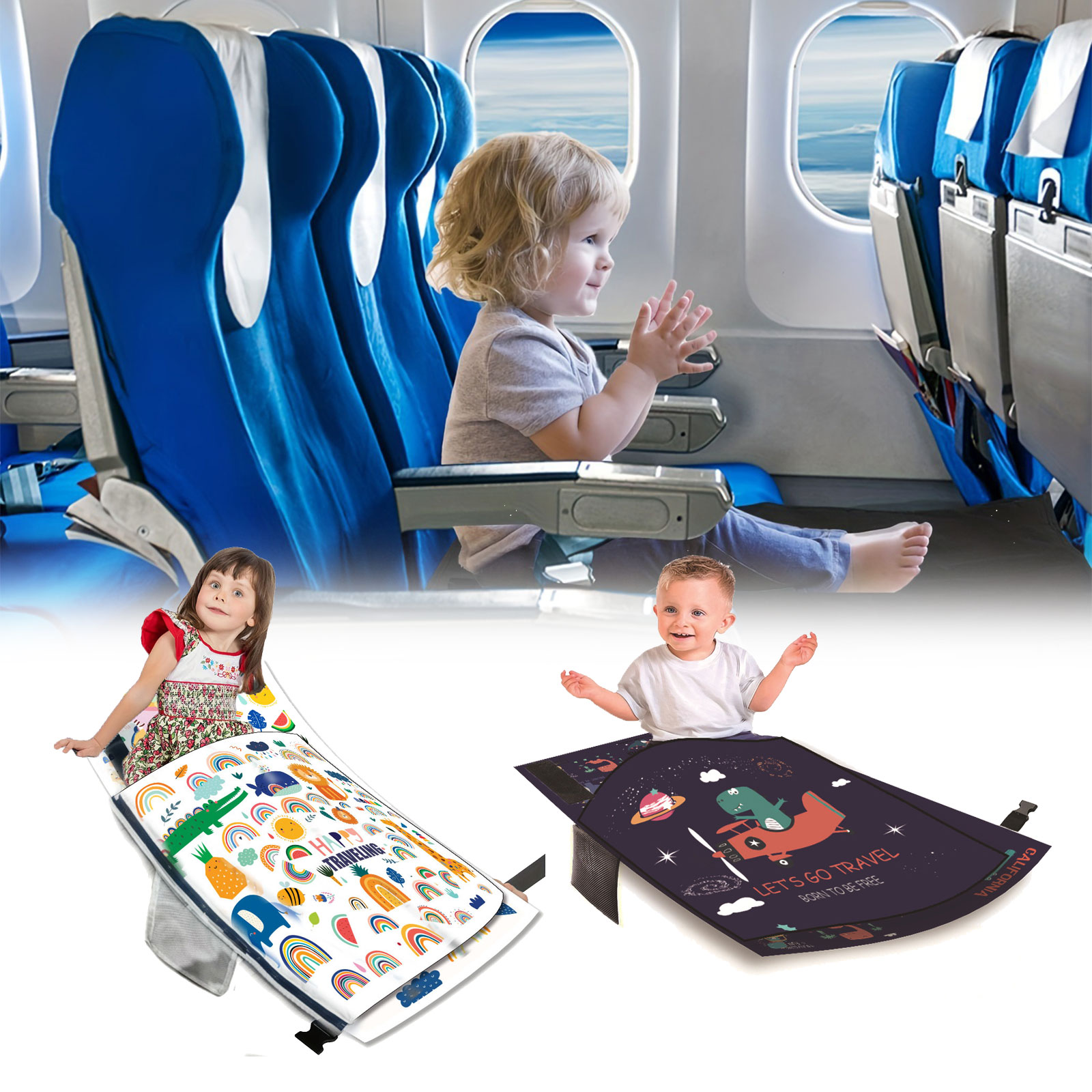 Travel Accessories Plane - Lit d'avion respirant pour enfants, extension