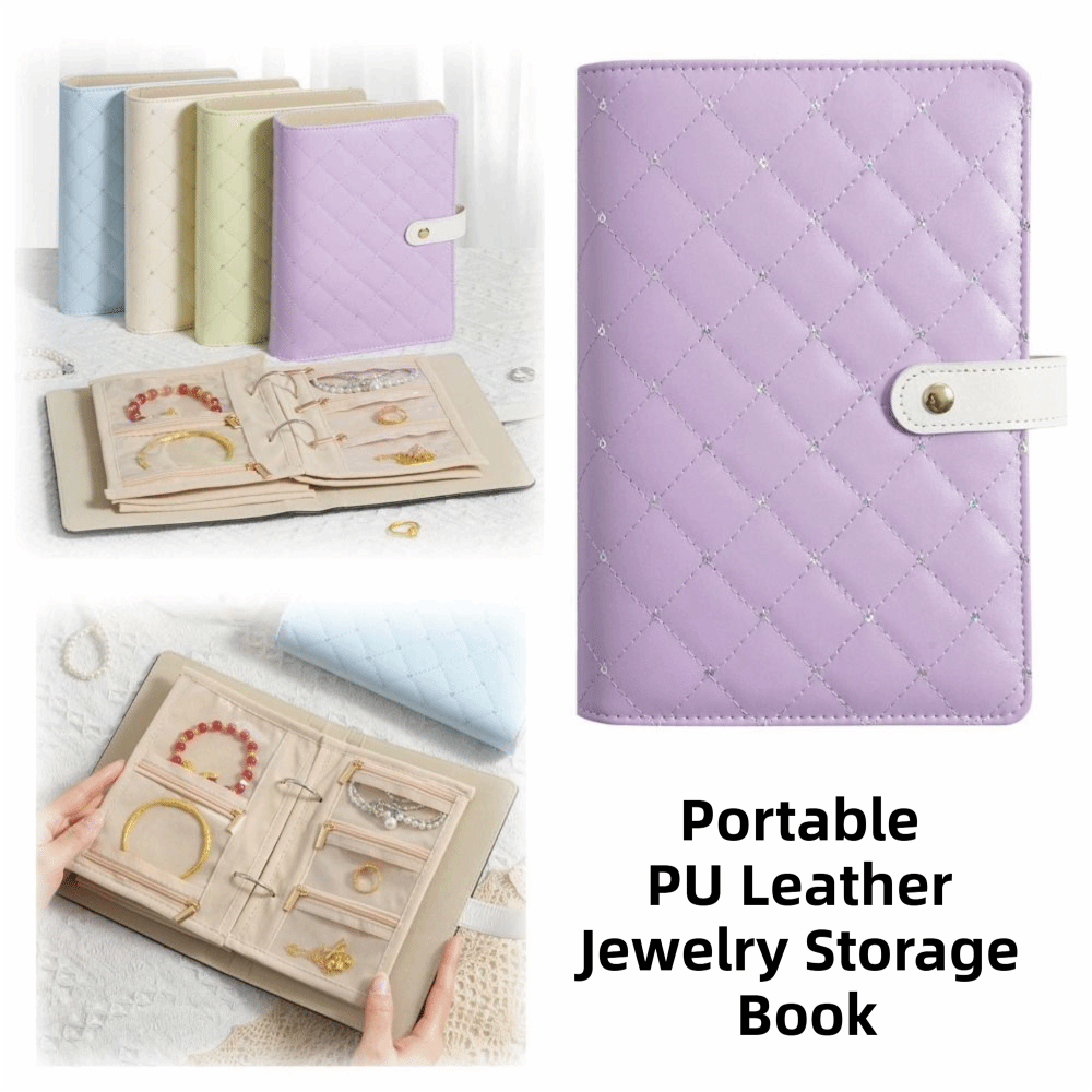 Travel Jewellery & Accessories Organiser - Livre de rangement portable pour bijoux