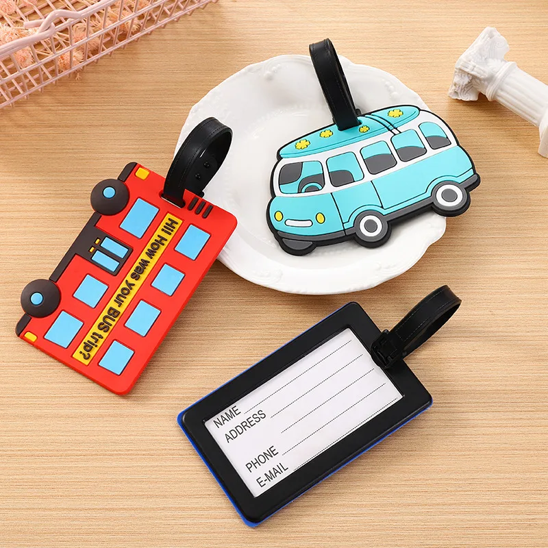 Travel Accessories Plane - Étiquettes de bagage en Silicone PVC