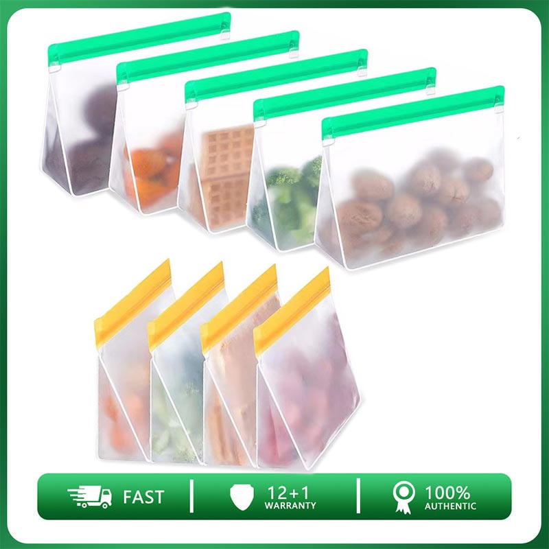 Reusable Zip Bag - Sac de conservation des aliments réutilisable,