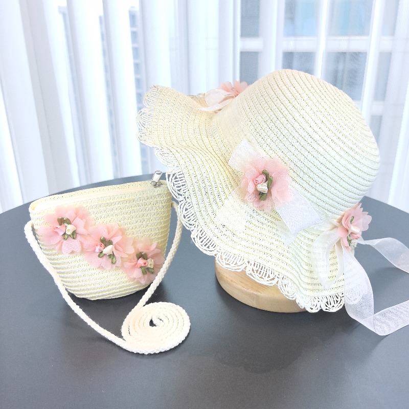 Travel Accessories For 6 Year Old - Chapeau de paille 2 pièces pour
