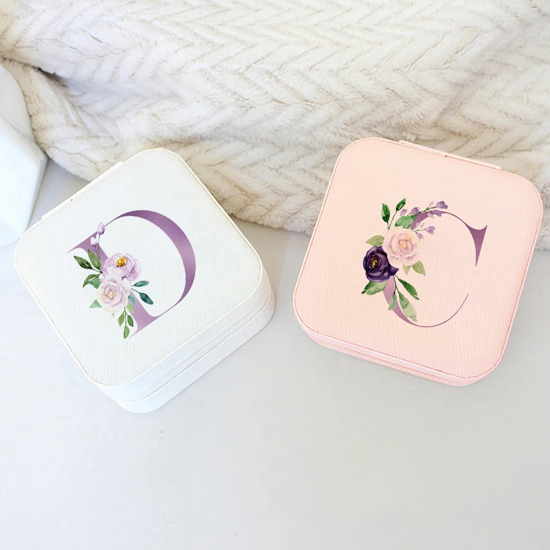 Boîte à bijoux lettres violett - Travel Jewellery & Accessories Organiser avis et prix