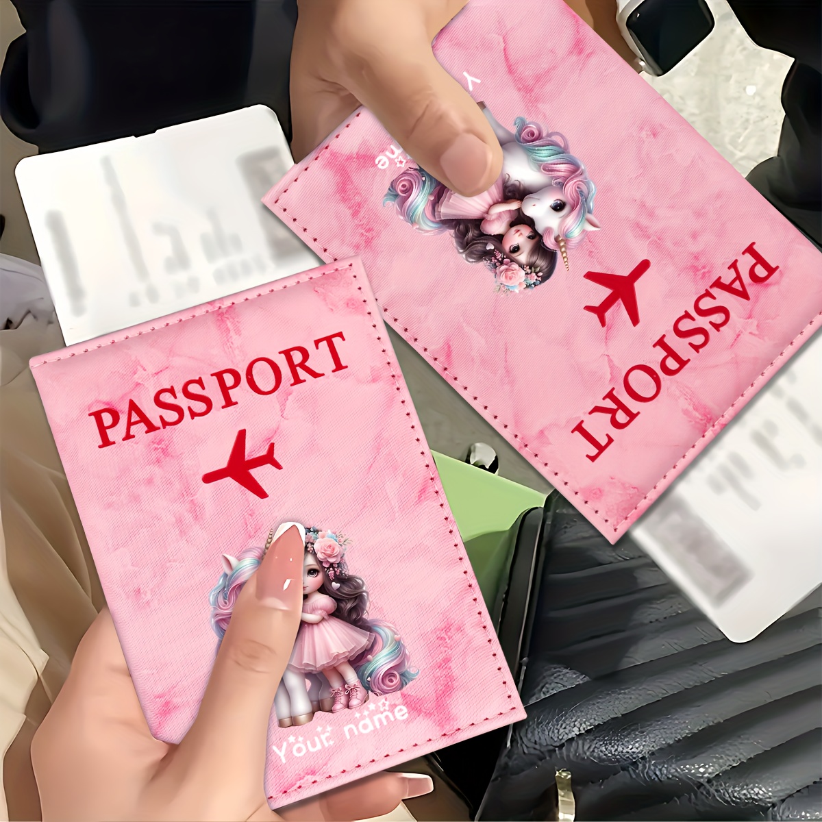 Porte-passeport en PU à motif  - Travel Accessories Plane avis et prix