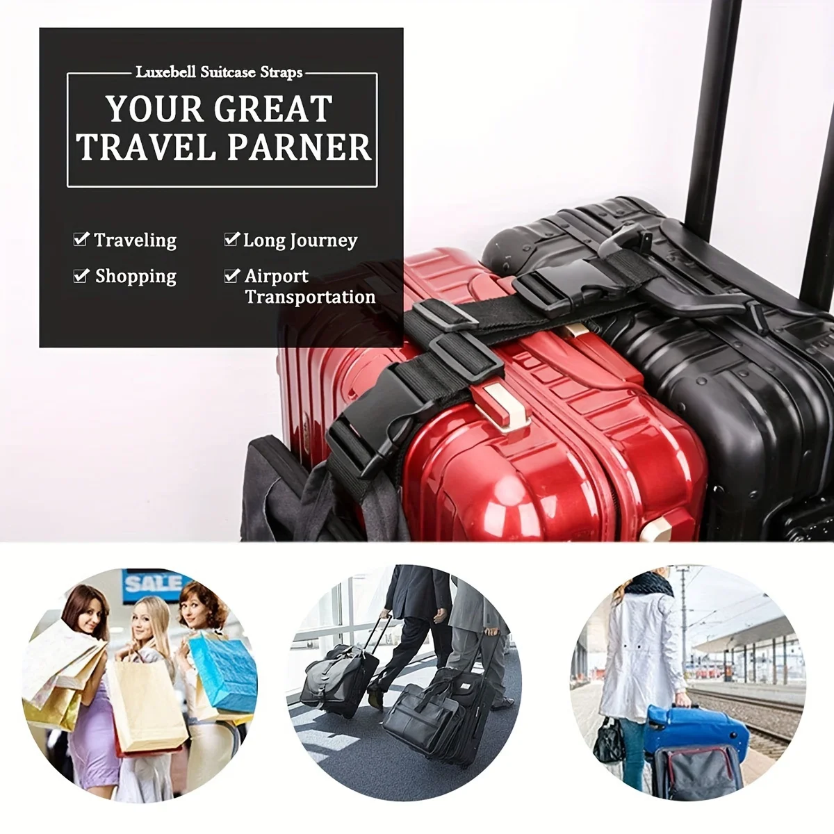 Sangles de bagage simples et r - Quality Travel Accessories avis et prix