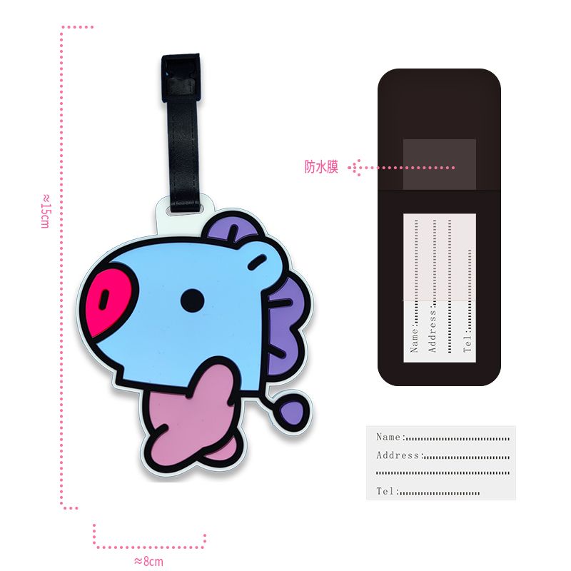 Porte-clés mignon BT21, étique - Travel Accessories Organizer avis et prix