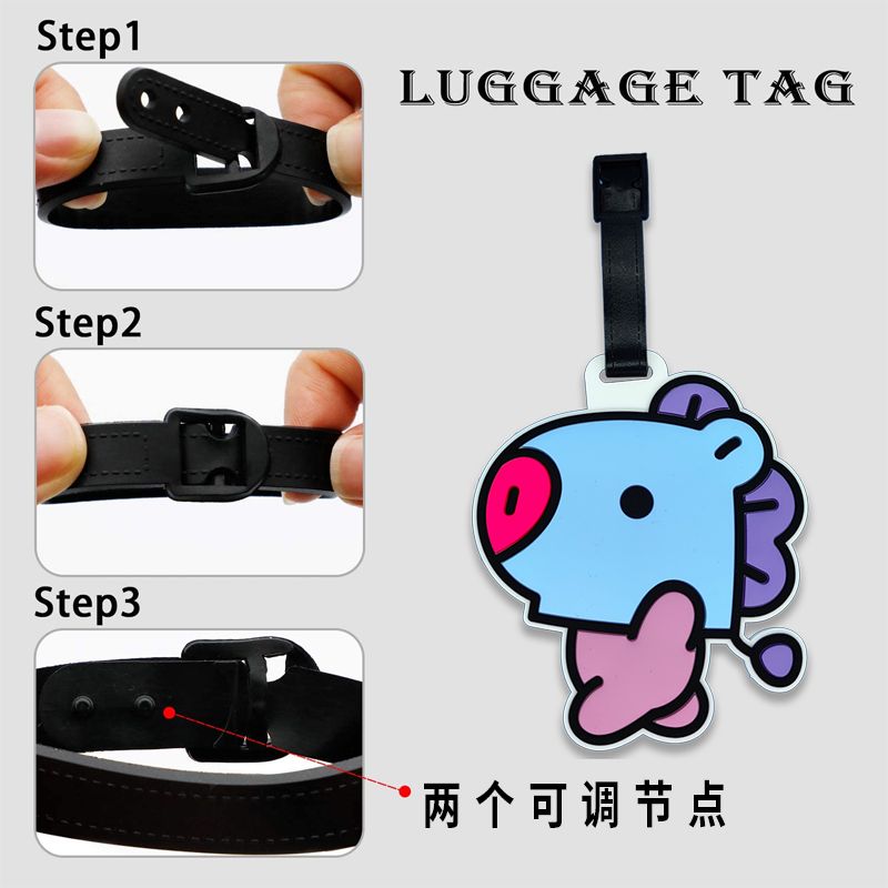 Porte-clés mignon BT21, étique - Travel Accessories Organizer avis et prix