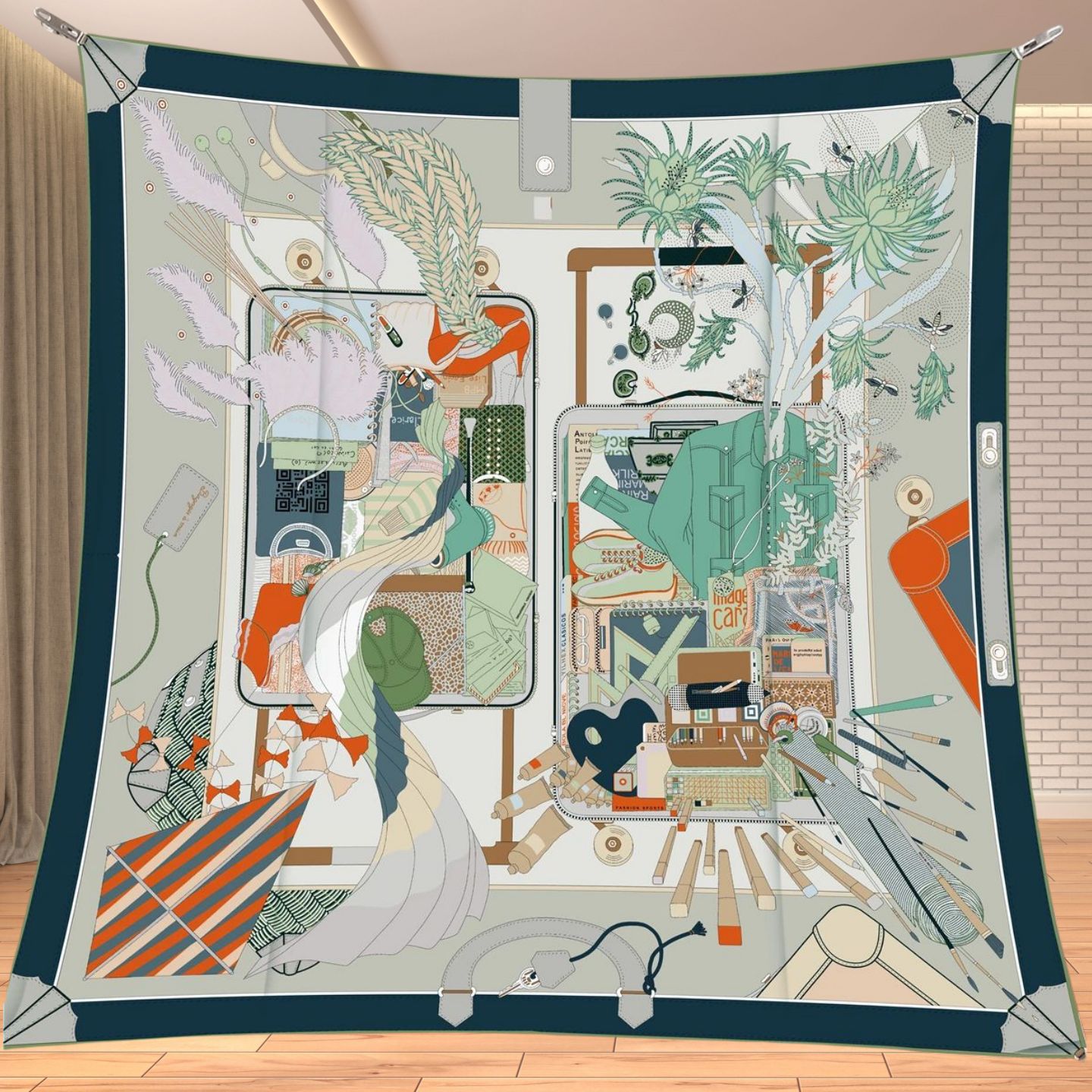 Foulard carré en twill effet s - Quality Travel Accessories avis et prix
