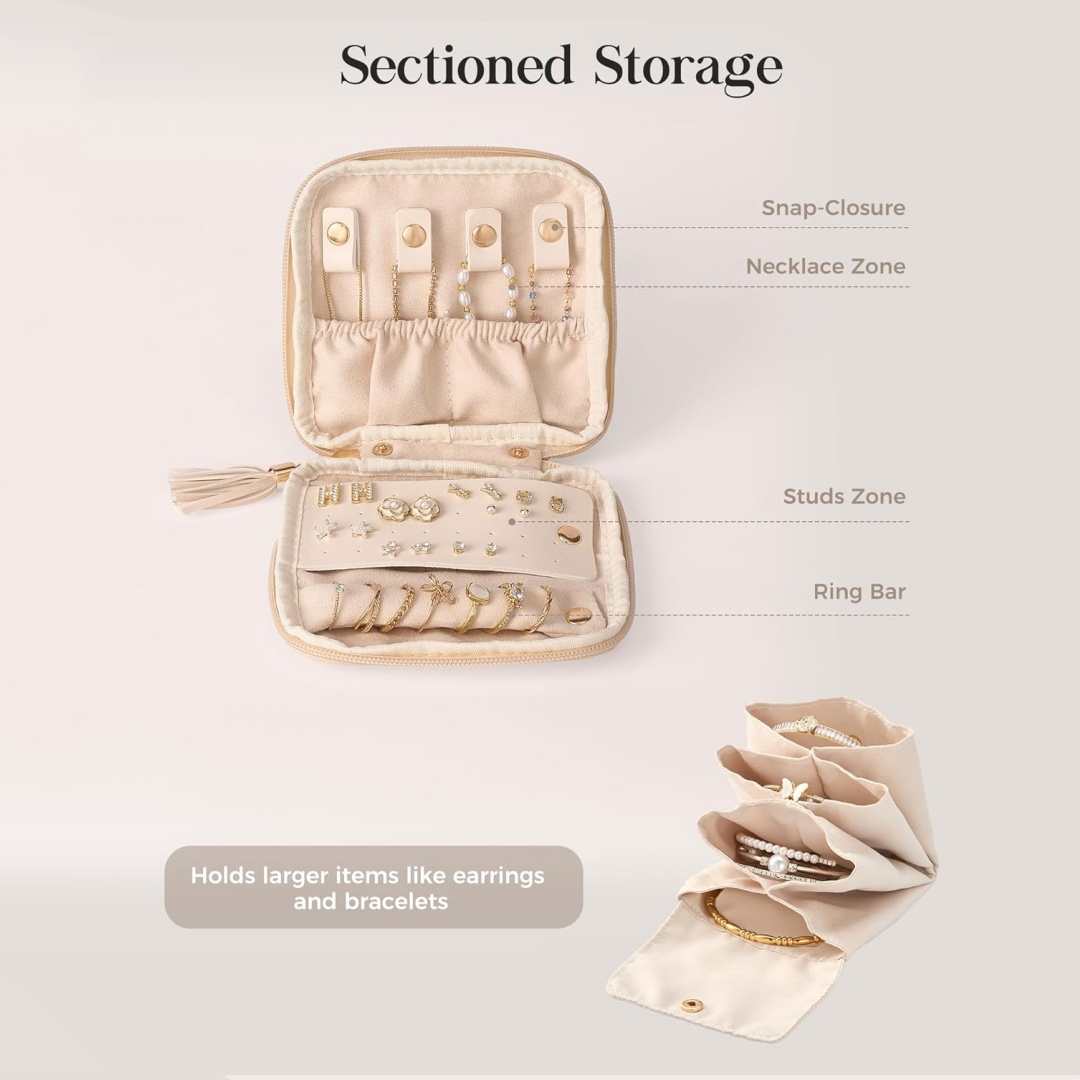 Étui à bijoux souple, pochette - Travel Jewellery & Accessories Organiser avis et prix