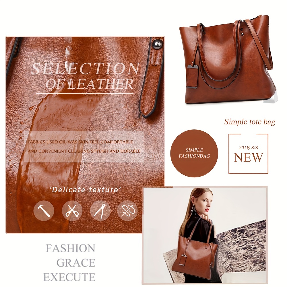 Sac à main fourre-tout en cuir - Travel Accessories Tech avis et prix